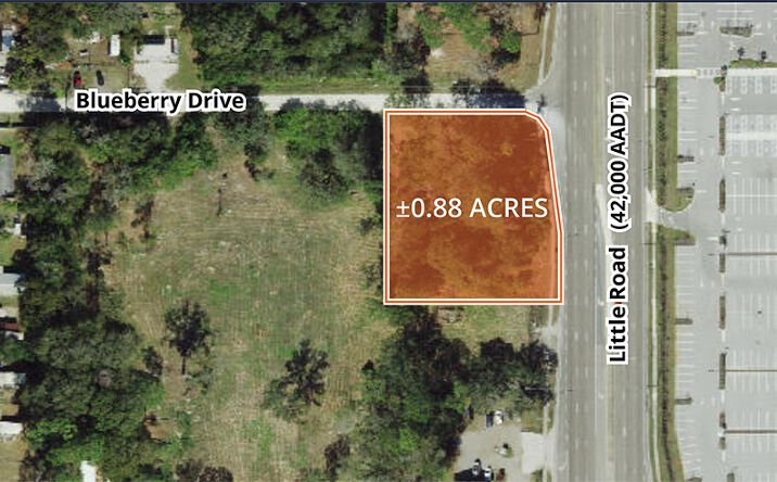 Pictures of Retail, Land, Office property located at 0 Little Road & Blueberry Drive, New Port Richey, FL 34653 for lease - image #1