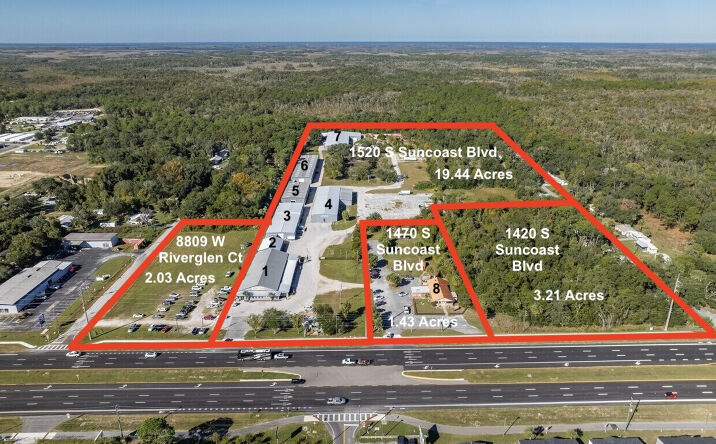 Pictures of Industrial, Land property located at 1520 S Suncoast Blvd, Homosassa Springs, FL 34448 for lease - image #1
