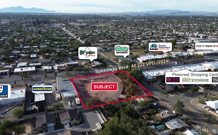 Pictures of Land property located at 4915 E. Speedway Blvd., Tucson, AZ 85712 for lease - image #1