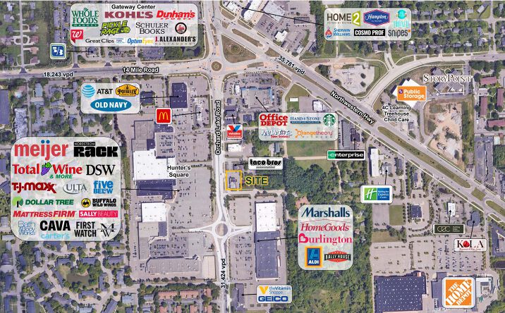 Pictures of Retail, Land property located at 31006 Orchard Lake Rd, Farmington Hills, MI 48334 for lease - image #1