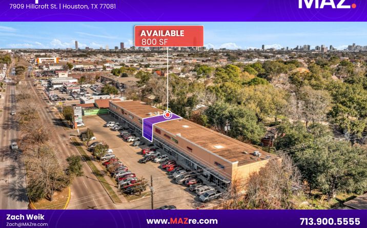 Pictures of Retail property located at 7909 Hillcroft St, Houston, TX 77081 for lease - image #1