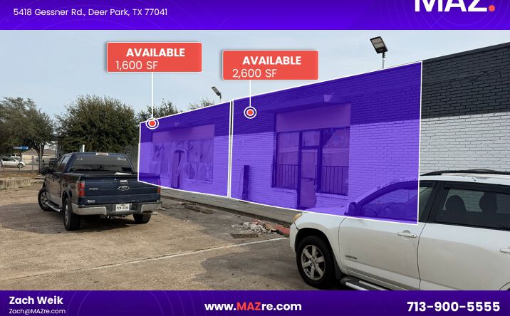 Pictures of Retail property located at 5418 Gessner Rd, Houston, TX 77041 for lease - image #1