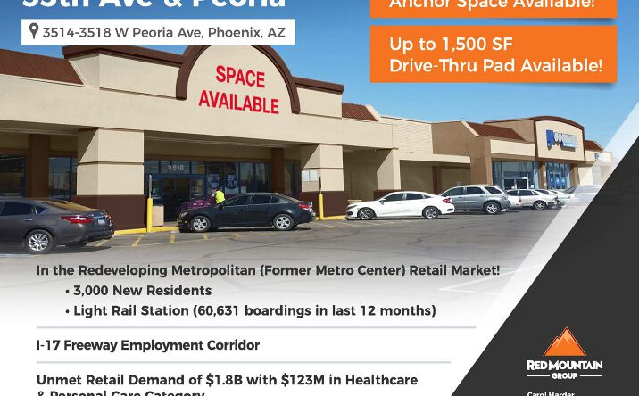 Pictures of Retail property located at 3514-3518 W Peoria Ave, Phoenix, AZ 85029 for lease - image #1