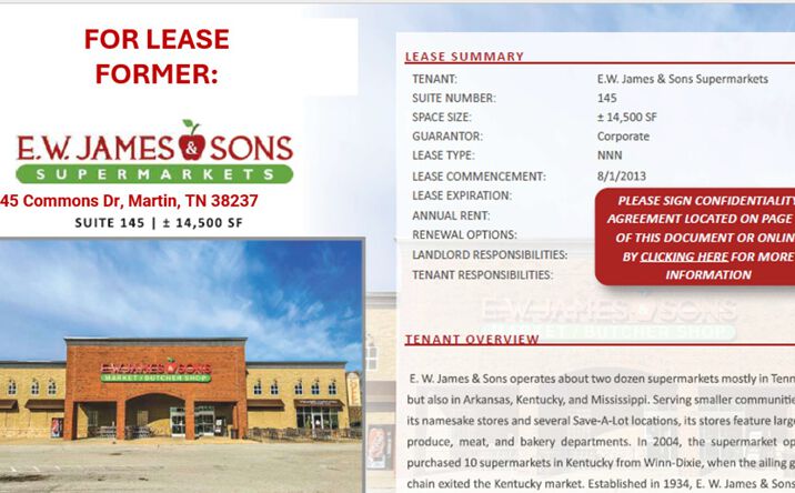 Pictures of Retail property located at 144 Commons Drive, Martin, TN 38237 for lease - image #1