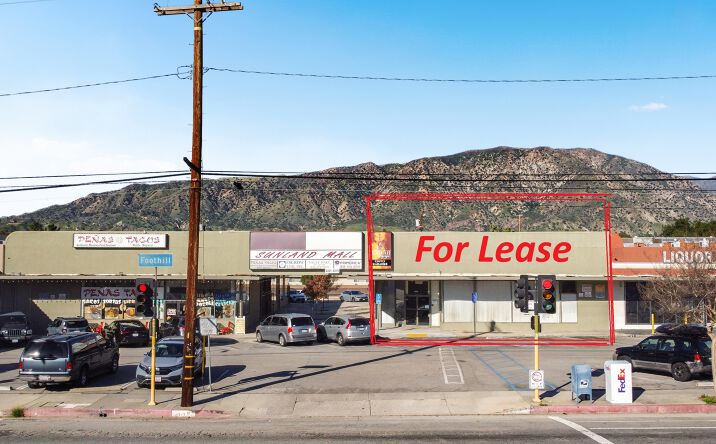 Pictures of Retail property located at 8307 Foothill Blvd, Los Angeles, CA 91040 for lease - image #1