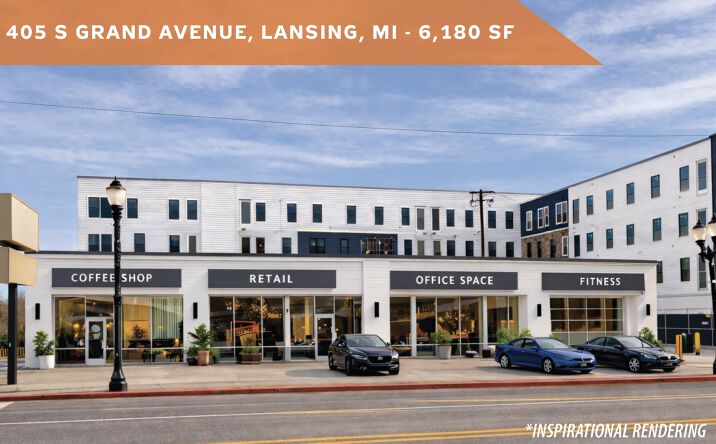 Pictures of Retail, Office, Restaurant property located at 405 S Grand Ave, Lansing, MI 48933 for lease - image #1