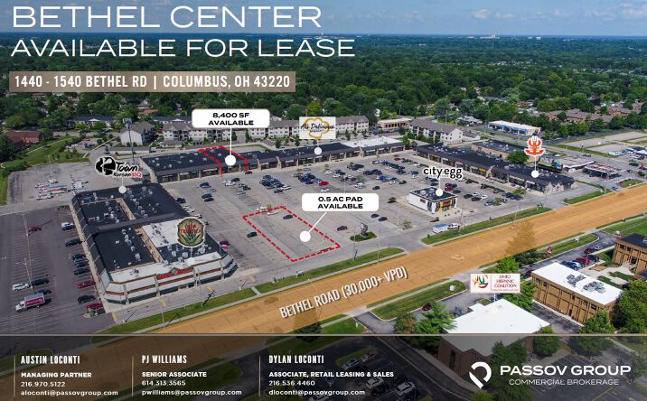 Pictures of Retail property located at 1440 Bethel Rd, Columbus, OH 43220 for lease - image #1