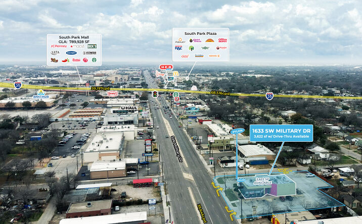 Pictures of Retail property located at 1633 SW Military Dr, San Antonio, TX 78221 for lease - image #1