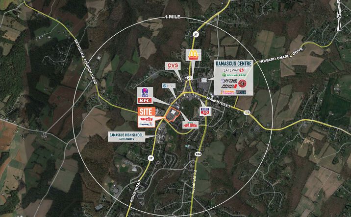 Pictures of Retail property located at 26011 Ridge Rd, Damascus, MD 20872 for lease - image #1
