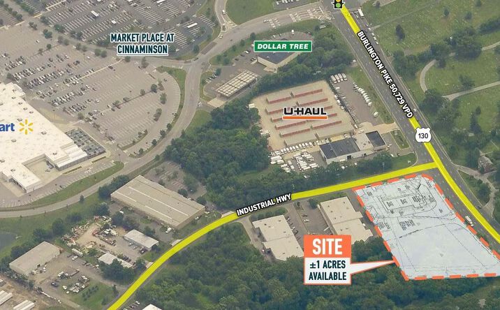 Pictures of Retail, Land property located at 1705 Industrial Hwy & Route 130, Cinnaminson, NJ 08077 for lease - image #1