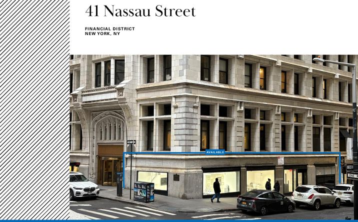Pictures of Retail property located at 41 Nassau St, New York, NY 10005 for lease - image #1