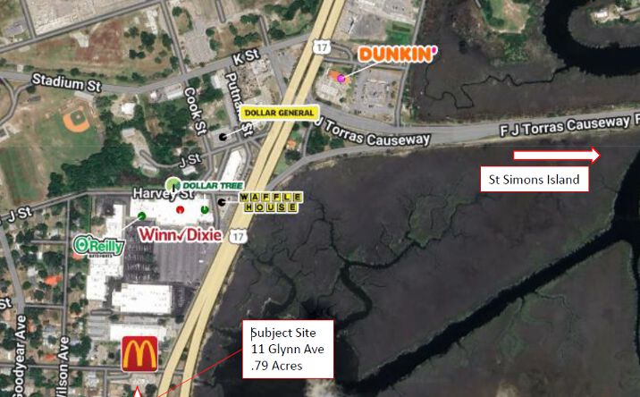 Pictures of Retail, Office, Land property located at 11 Glynn Ave, Brunswick, GA 31520 for lease - image #1