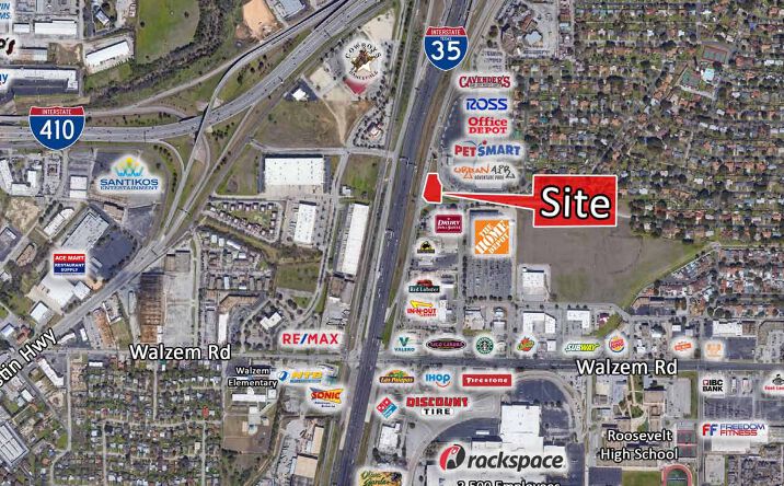 Pictures of Land property located at Nec Ih-35 & Crestwind Drive, San Antonio, TX 78239 for lease - image #1