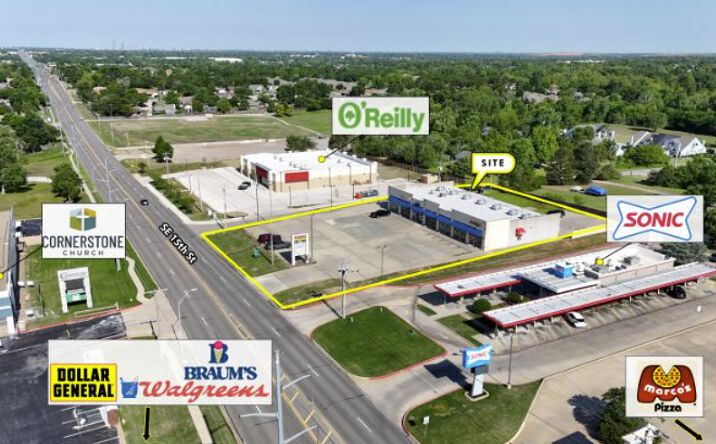 Pictures of Retail property located at 9903 SE 15th St, Midwest City, OK 73130 for lease - image #1
