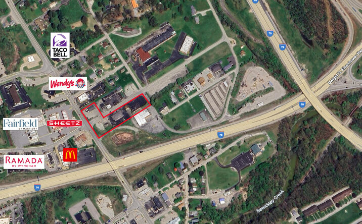 Pictures of Land, Retail, Restaurant property located at 104 E Byers Ave, New Stanton, PA 15672 for lease - image #1