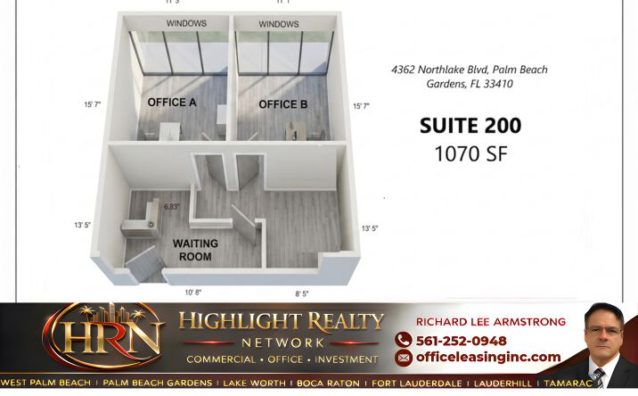 Pictures of Office property located at 4360 Northlake Blvd, Palm Beach Gardens, FL 33410 for lease - image #1