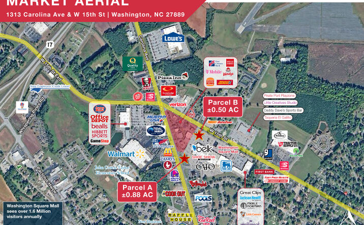 Pictures of Land, Retail property located at 1313 Carolina Ave, Washington, NC 27889 for lease - image #1