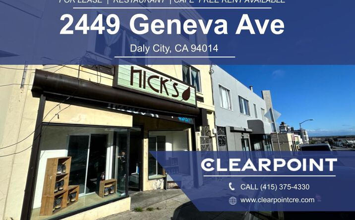 Pictures of Restaurant property located at 2449 Geneva Ave, Daly City, CA 94014 for lease - image #1