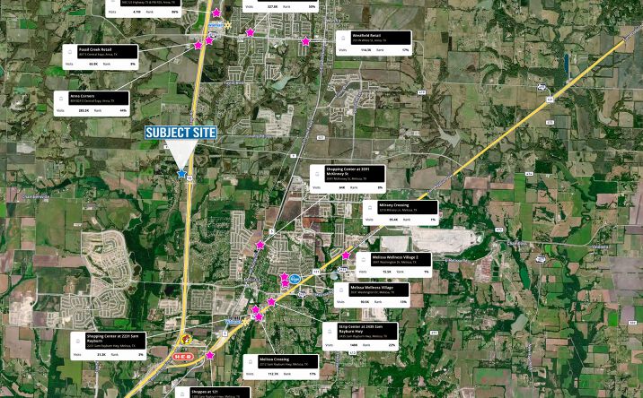 Pictures of Land property located at NWQ US-75 & Throckmorton Dr, Melissa, TX 75454 for lease - image #1