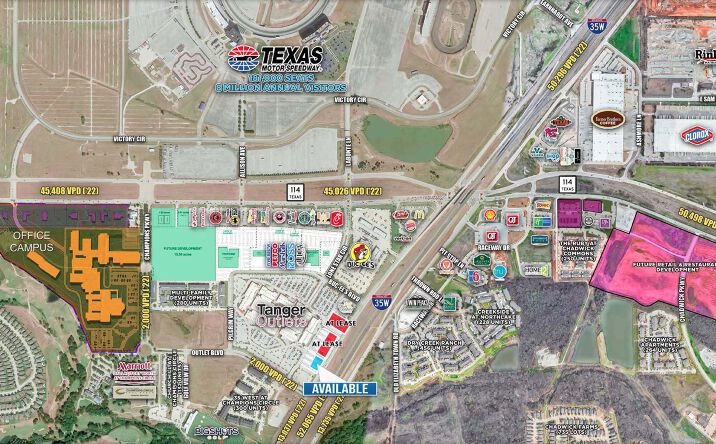 Pictures of Retail, Land property located at SWQ of Interstate 35W & Highway 114, Fort Worth, TX 76177 for lease - image #1