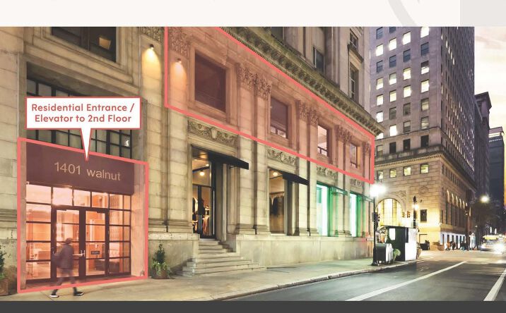 Pictures of Retail property located at 1401 Walnut St, Philadelphia, PA 19102 for lease - image #1