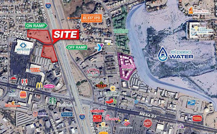 Pictures of Land property located at NWC & SWC & MCCLINTOCK, El Paso, TX 79932 for lease - image #1