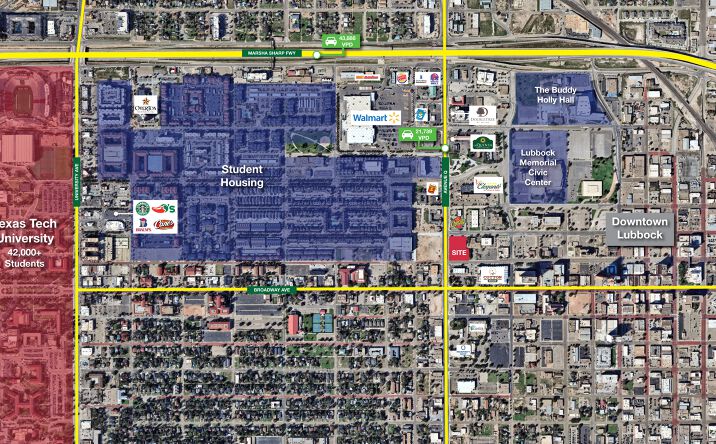 Pictures of Land, Retail property located at 1001 Avenue Q, Lubbock, TX 79401 for lease - image #1