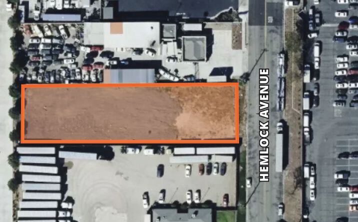 Pictures of Land property located at 10570 Hemlock Ave, Fontana, CA 92337 for lease - image #1
