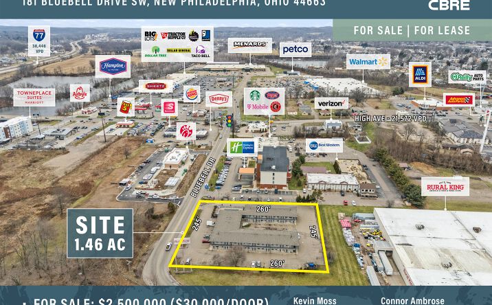 Pictures of Land, Retail property located at 181 Bluebell Dr SW, New Philadelphia, OH 44663 for lease - image #1