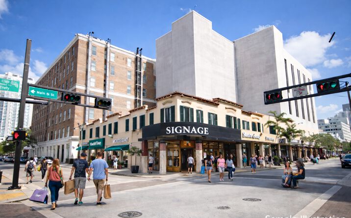 Pictures of Retail, Office, Restaurant property located at 137 N Miami Ave, Miami, FL 33128 for lease - image #1