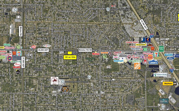 Pictures of Land property located at 110 Greenacre Dr SE, Palm Bay, FL 32909 for lease - image #1