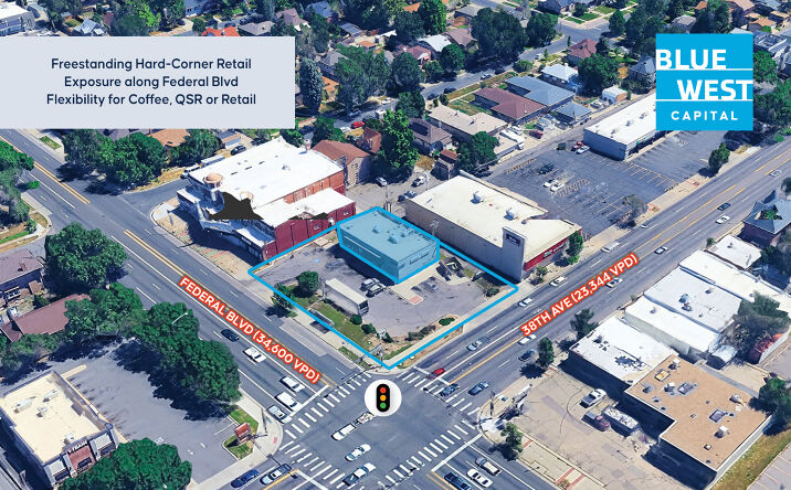 Pictures of Retail, Land property located at 3810 Federal Blvd, Denver, CO 80211 for lease - image #1
