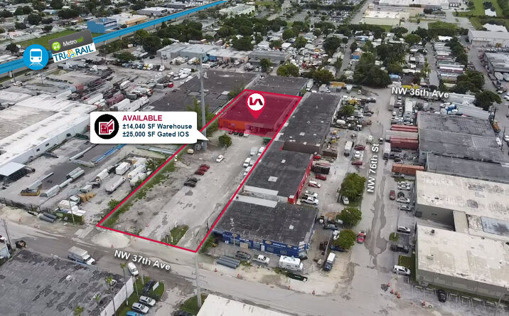 Pictures of Industrial property located at 7621 NW 37th Ave, Miami, FL 33147 for lease - image #1