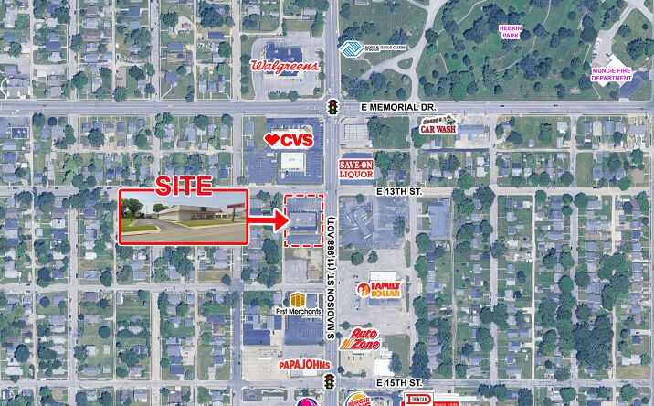 Pictures of Retail property located at 2001 S Madison St, Muncie, IN 47302 for lease - image #1