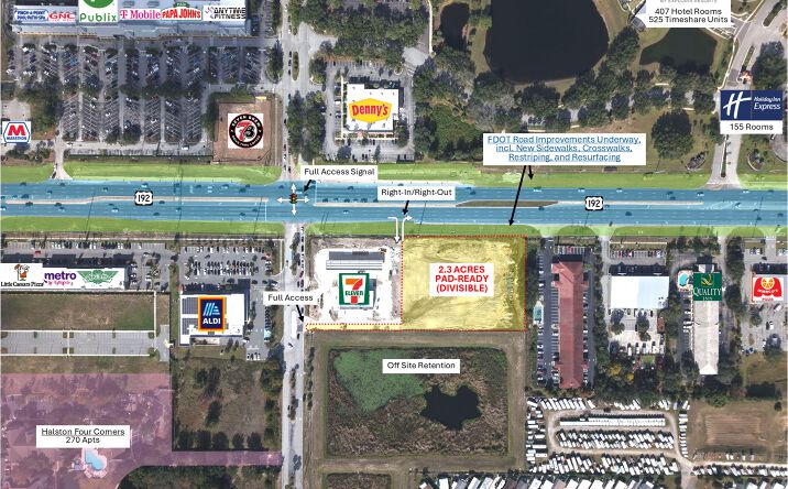Pictures of Land property located at SEC of US 192 & Town Center Blvd, Clermont, FL 34714 for lease - image #1