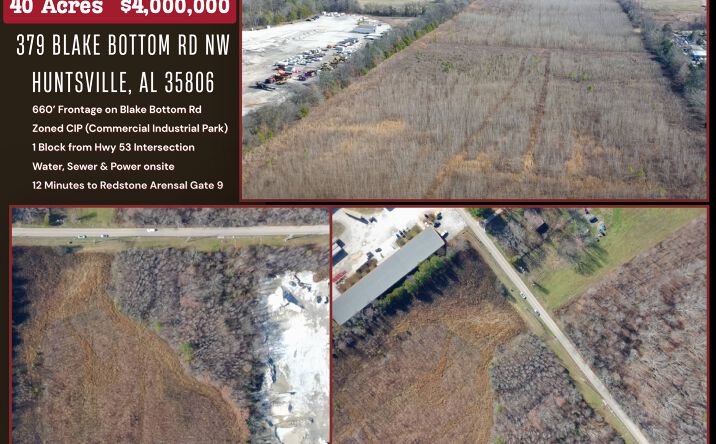 Pictures of Land property located at 379 Blake Bottom Rd NW, Huntsville, AL 35806 for lease - image #1