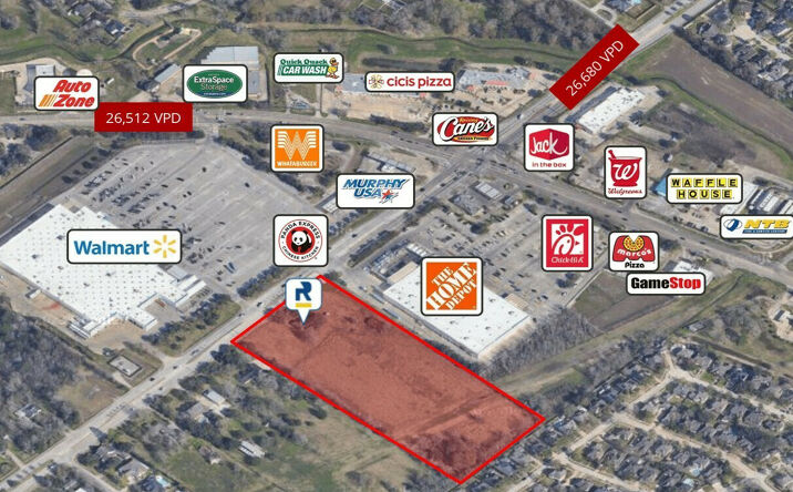 Pictures of Retail, Land property located at 3205 Dixie Farm Rd, Pearland, TX 77581 for lease - image #1