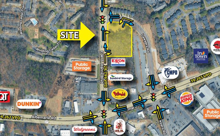 Pictures of Retail, Land property located at 8519 E W.T. Harris Blvd, Charlotte, NC 28227 for lease - image #1
