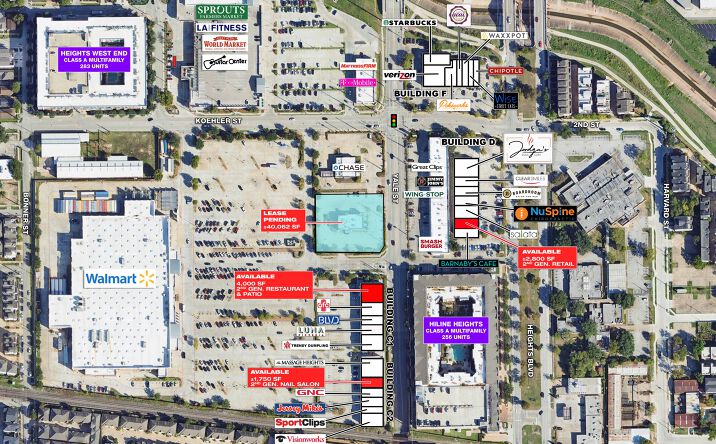 Pictures of Retail, Restaurant property located at Heights Blvd, Houston, TX 77007 for lease - image #1