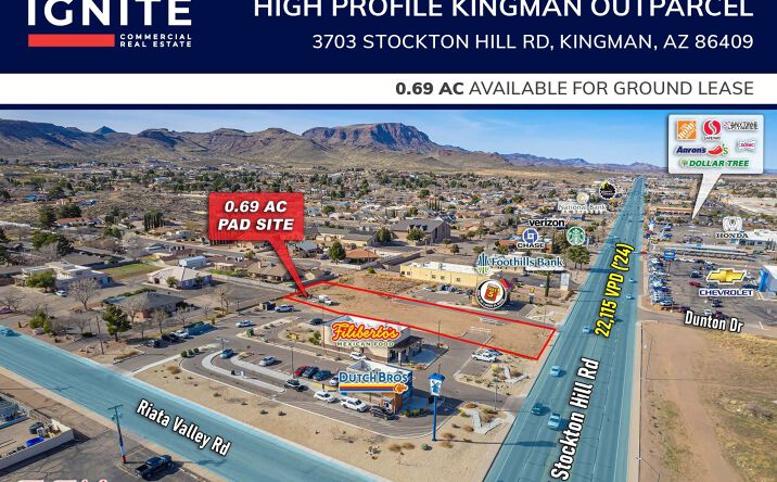 Pictures of Land, Retail property located at 3703 Stockton Hill Rd, Kingman, AZ 86409 for lease - image #1