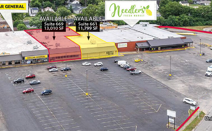 Pictures of Retail property located at 655-675 N University Blvd, Middletown, OH 45042 for lease - image #1