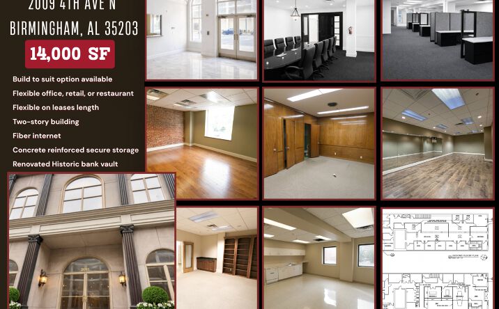 Pictures of Retail, Office property located at 2009 4th Ave N, Birmingham, AL 35203 for lease - image #1