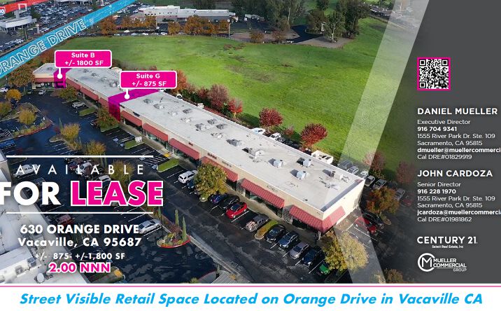 Pictures of Retail property located at 630 Orange Dr, Vacaville, CA 95687 for lease - image #1