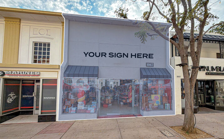 Pictures of Retail property located at 1067 Broxton Ave, Los Angeles, CA 90024 for lease - image #1