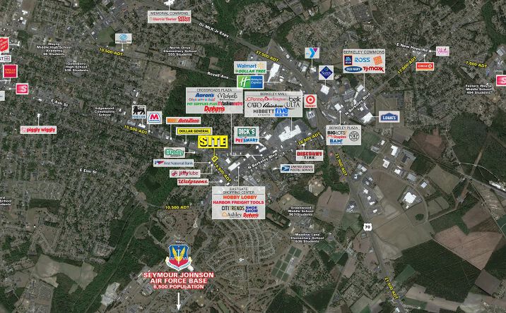 Pictures of Retail property located at 2503 E Ash St, Goldsboro, NC 27534 for lease - image #1