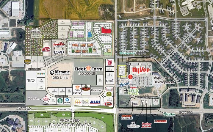 Pictures of Retail property located at Hwy 370 & 192nd Street, Gretna, NE 68028 for lease - image #1