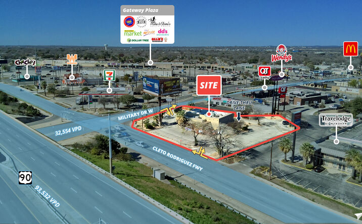 Pictures of Retail property located at 6867 W US Hwy 90, San Antonio, TX 78227 for lease - image #1