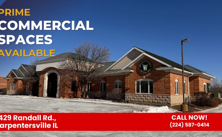 Pictures of Office, Retail property located at 2429 Randall Rd, Carpentersville, IL 60110 for lease - image #1
