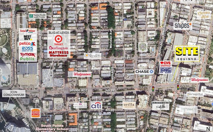 Pictures of Retail property located at 500 Collins Ave, Miami Beach, FL 33139 for lease - image #1