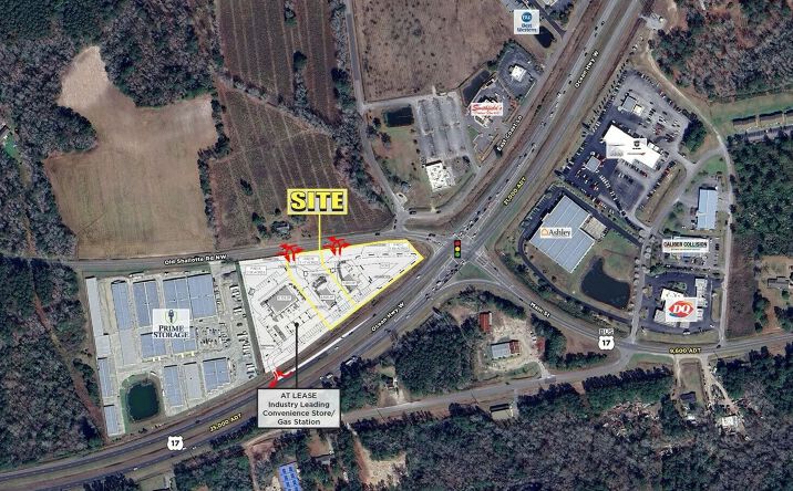 Pictures of Retail, Land property located at US-17 & Old Shallotte Rd, Shallotte, NC 28470 for lease - image #1